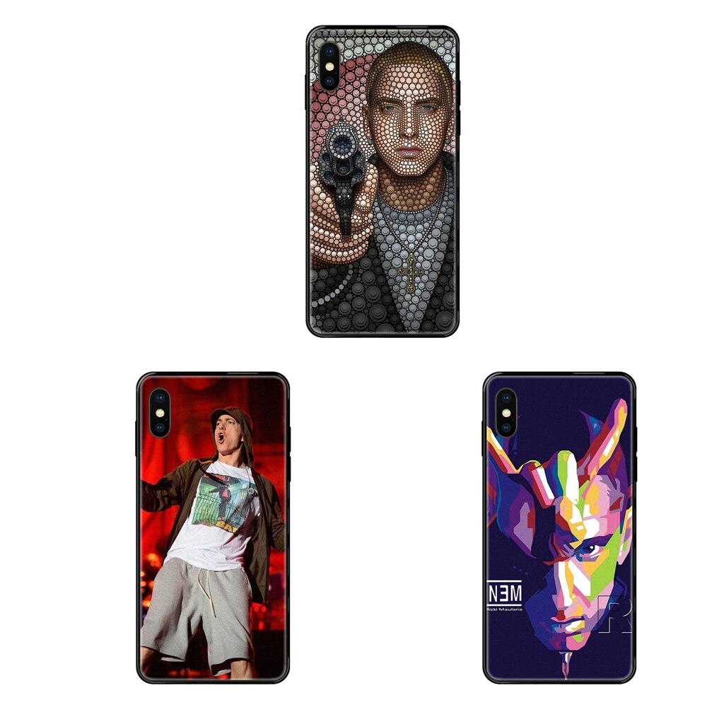 Amazon â Pop Eminem noir doux multicolore, pour Galaxy A10S A20 A20S A20E A21S A30 A30S A40 A50 A70 A71 A70E A5 A6 A7 A8 A10