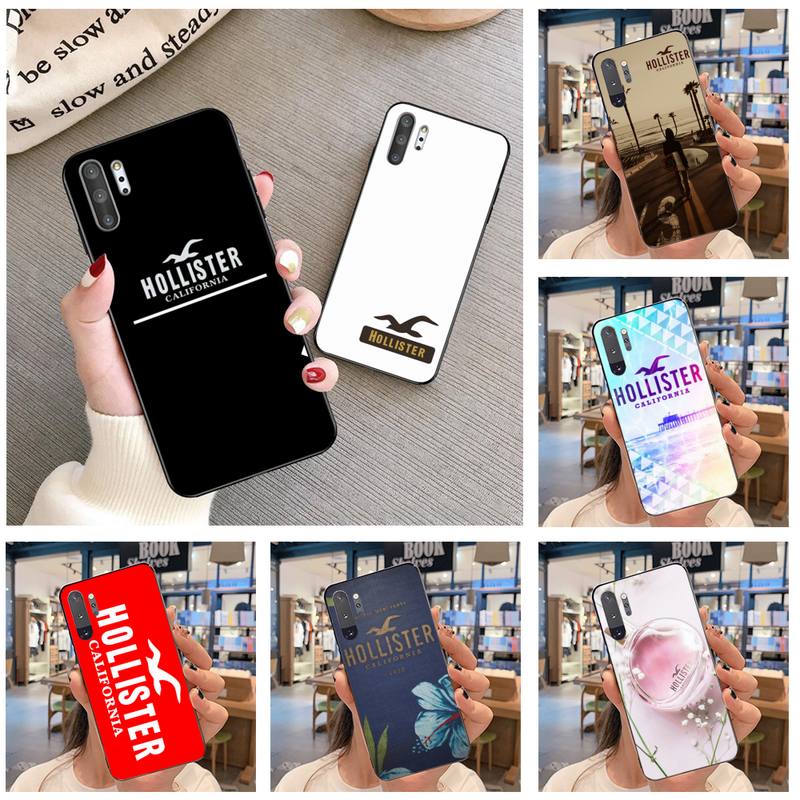 Ãtui HOLLISTER de marque bon marchÃ© pour Samsung Galaxy note 20 ultra 7 8 9 10 Plus lite M21 M30S M51 J8 Plus