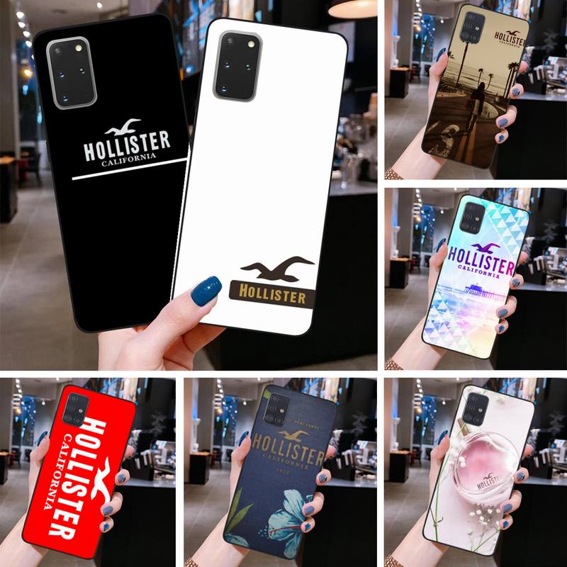 Ãtui HOLLISTER de marque bon marchÃ© pour Samsung S20 plus Ultra S6 S7 edge S8 S9 plus S10 5G lite 2020