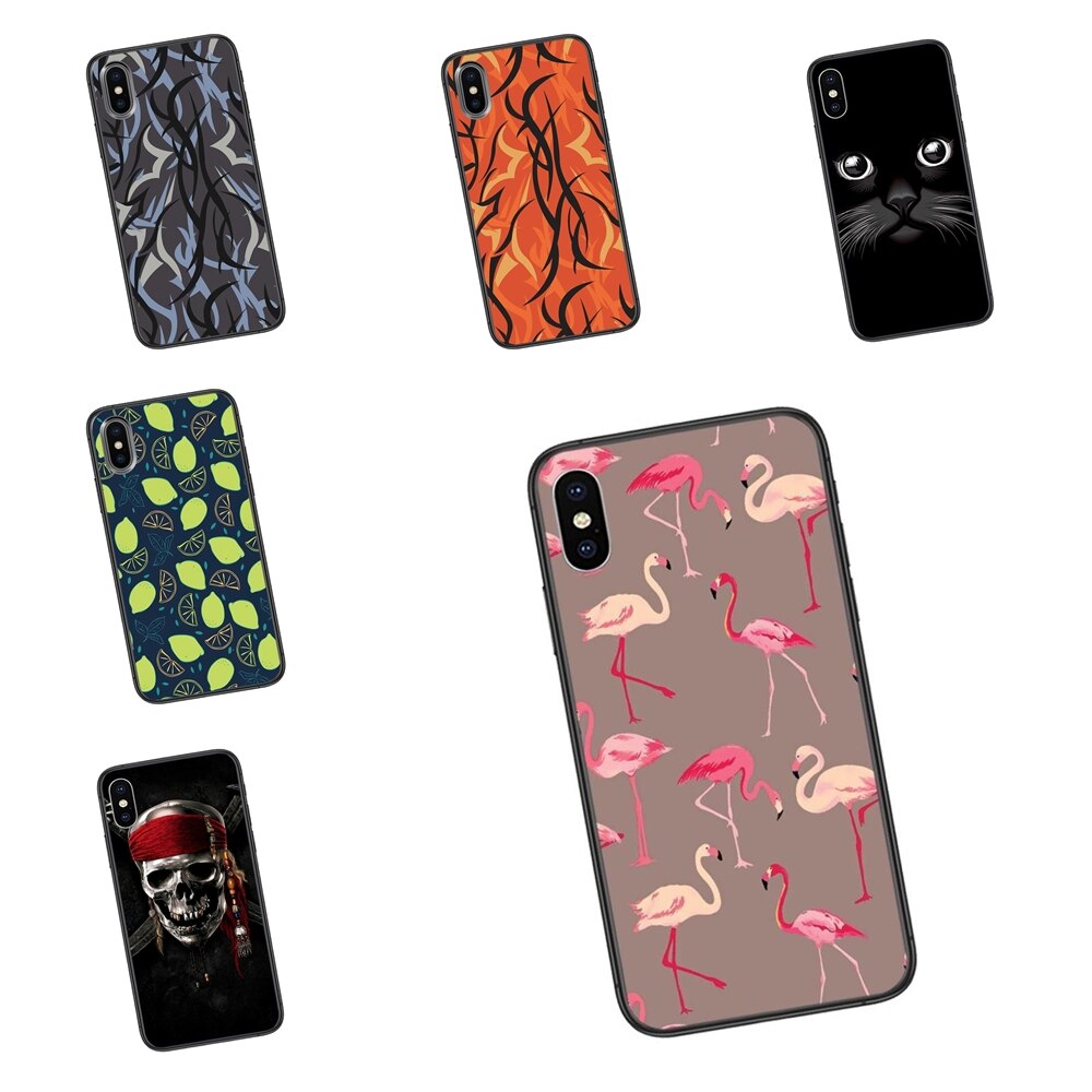 Coque en Tpu pour Redmi Note 10 9 9S 9T 8 8T 7 6 5 5A 4 Pro Max 4G 5G, ligne colorÃ©e abstraite, amazon noir