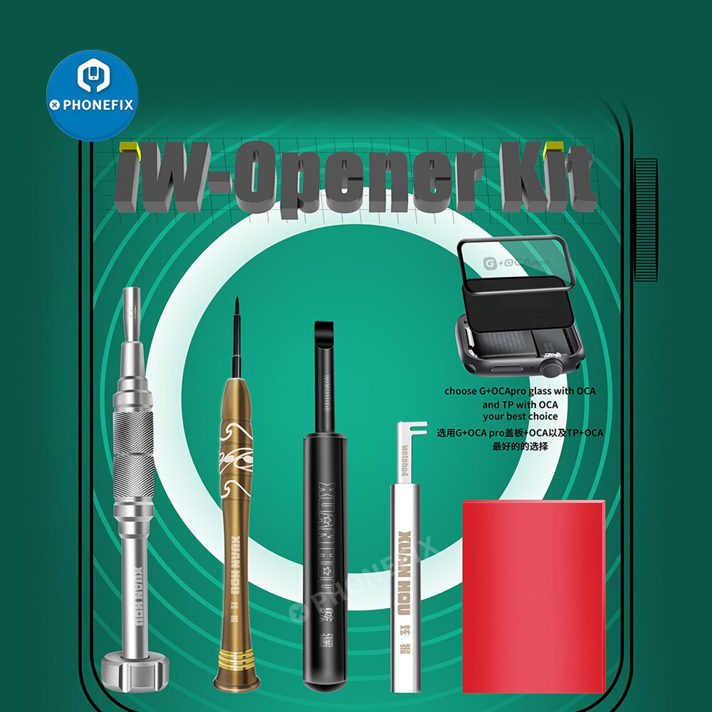 Kit d'ouverture de montre 6 en 1, outil de dÃ©montage d'ouverture de montre pour iWatch S6 S5 S4 S3 S2 Ã©cran LCD batterie cÃ¢ble flexible outils de rÃ©paration